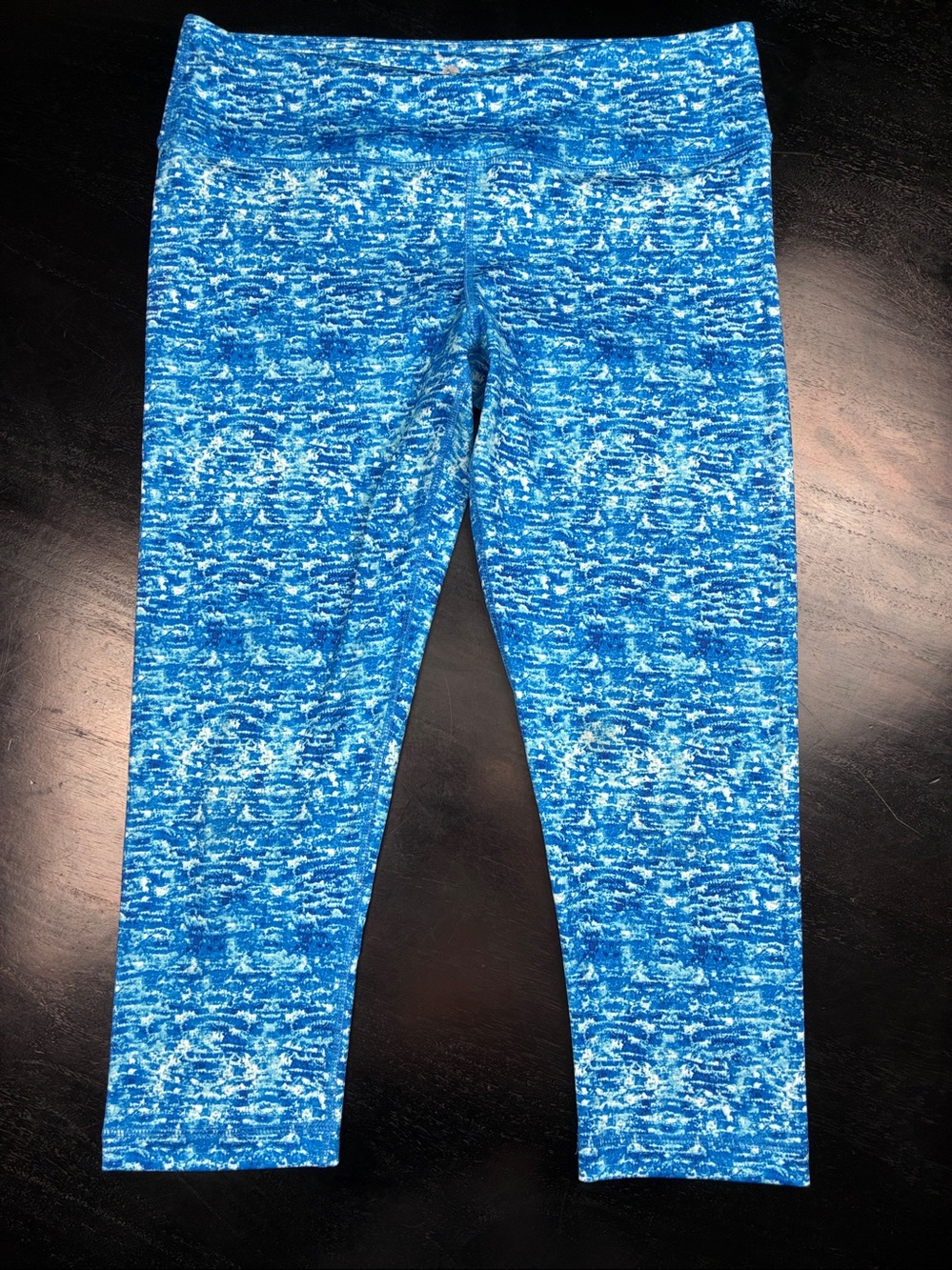 90 Degrees Yoga Capris Blue Large